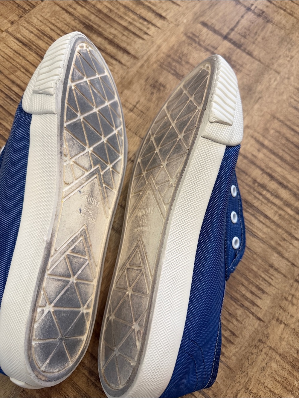 SCHUTZ MASSEY LONA/ELAST/JEANS/WHIT Denim Sneakers - Picture 10 of 13